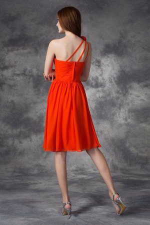 A-Linie Prinzessin Normale Taille Ein Schulterfreies Cocktailkleid mit Blume