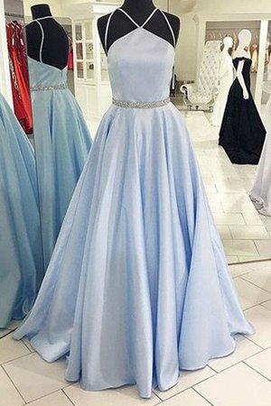 A-Linie Satin Reißverschluss Normale Taille Prinzessin Abendkleid