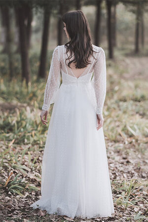 A-Line Gute Qualität Spitze Konservatives Brautkleid mit Reißverschluss