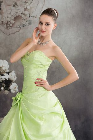 Duchesse-Linie Pick Up Paillettenbesetztes Quinceanera Kleid mit Herz-Ausschnitt mit Blume