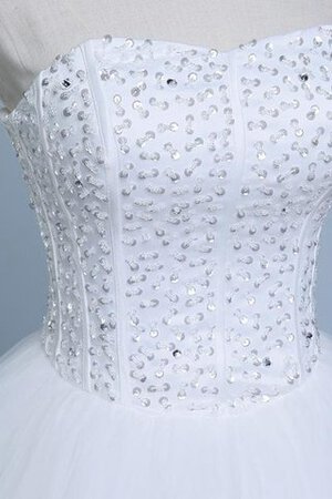 Spitze Tüll Organza Brautkleid mit Rücken Schnürung ohne Ärmeln
