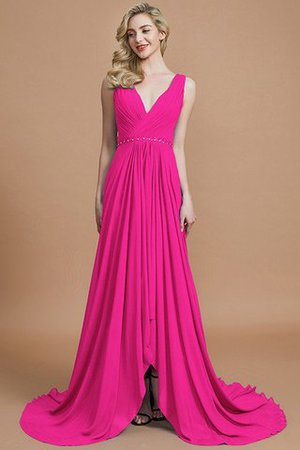 Chiffon Prinzessin Natürliche Taile A-Line Ärmellos Brautjungfernkleid