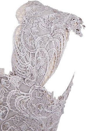 Chiffon Herz-Ausschnitt Ärmelloses Brautjungfernkleid mit Applike mit Perlen