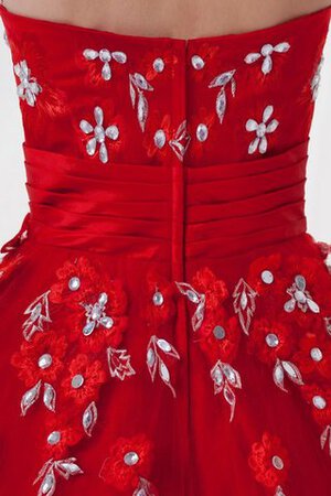 Ärmellos Herz-Ausschnitt Lang Satin Quinceanera Kleid