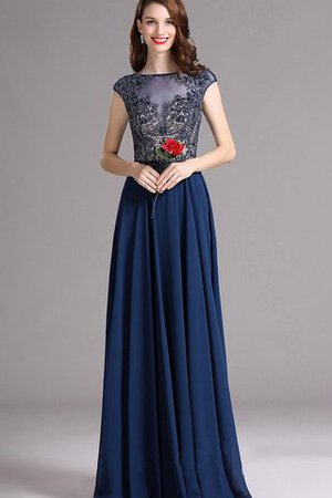 Bateau Empire Taille kurze Ärmeln Ballkleid mit gekappten Ärmeln im Empire Stil