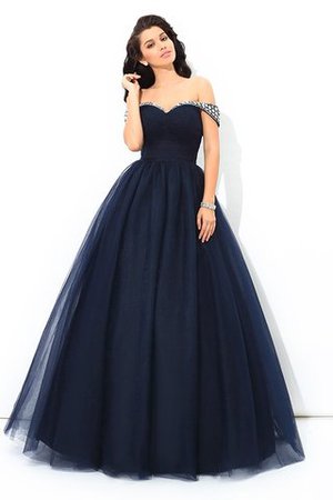 Duchesse-Linie Reißverschluss Ärmelloses Sittsames Bodenlanges Quinceanera Kleid