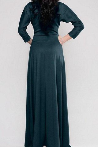 3 /4 Länge Ärmeln Normale Taille Ärmelloses Plissiertes Anständiges Brautmutterkleid