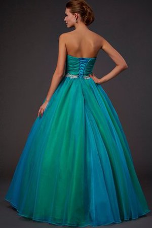 Ärmelloses Duchesse-Linie Tüll Sittsames Bodenlanges Quinceanera Kleid