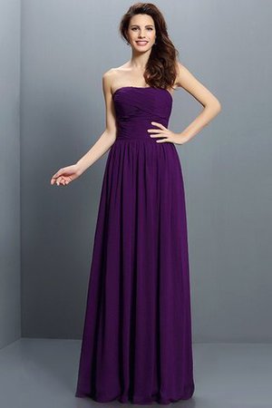 Drapiertes Plissiertes Chiffon Reißverschluss Anständiges Brautjungfernkleid