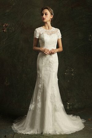 Meerjungfrau Stil Engelhaft Halle Luxus Brautkleid mit Blume