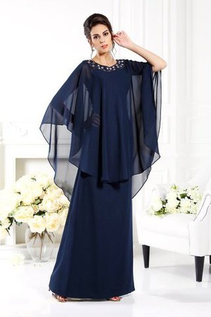 Chiffon Prinzessin Natürliche Taile Bodenlanges Sittsames Brautmutterkleid