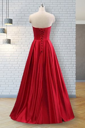 Natürliche Taile Perlenbesetztes Prinzessin Attraktiv Sweep Zug Ballkleid