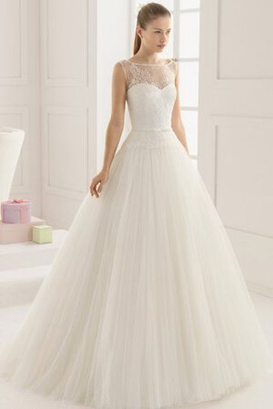 Tüll Plissiertes Normale Taille Sittsames Besonderes Brautkleid