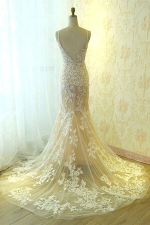 Natürliche Taile Tüll Dom Aufregend Brautkleid mit Bordüre