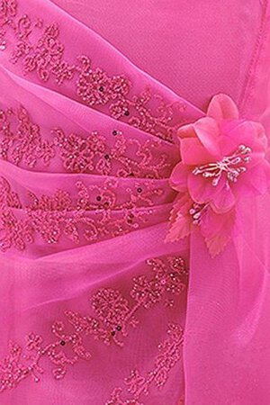 A-Line Plissiertes Ärmellos Bodenlanges Blumenmädchenkleid mit Blume