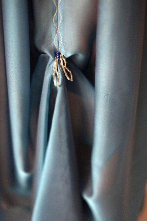 Satin Ewiges Chiffon Brautjungfernkleid für Übergröße mit Plissierungen