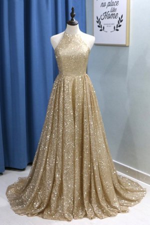 Blendend A-Line Prinzessin Abendkleid mit Rüschen ohne Ärmeln