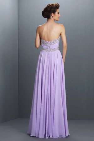 Reißverschluss Prinzessin A-Linie Chiffon Ballkleid mit Herz-Ausschnitt