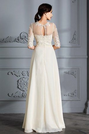 Chiffon Ärmelloses Halbe Ärmeln A-Line Prinzessin Brautkleid