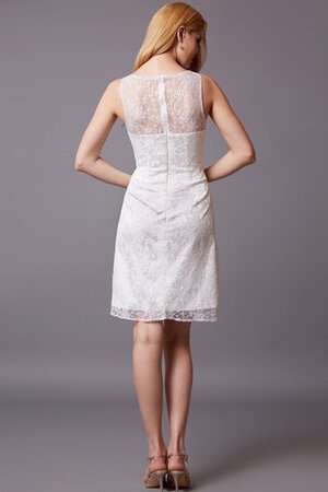Mini Romantisches Schlichtes Cocktailkleid mit Bordüre ohne Ärmeln