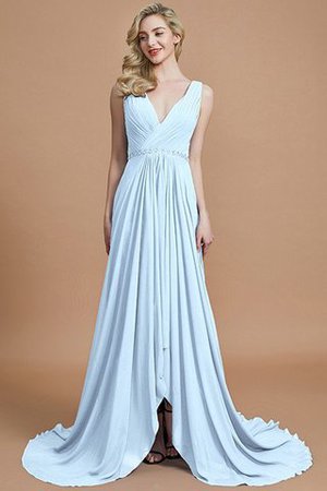 Chiffon Prinzessin Natürliche Taile A-Line Ärmellos Brautjungfernkleid