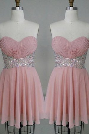 Chiffon Ärmelloses Herz-Ausschnitt Normale Taille Prinzessin Ballkleid