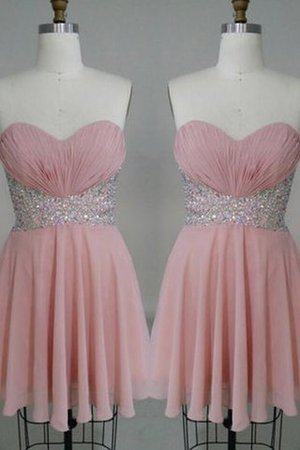 Chiffon Ärmelloses Herz-Ausschnitt Normale Taille Prinzessin Ballkleid