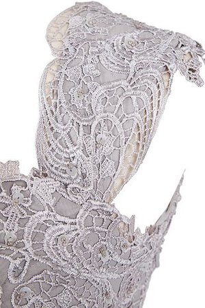 Queen Neckline Plissiertes Schlichtes Anständiges Brautjungfernkleid mit Applike