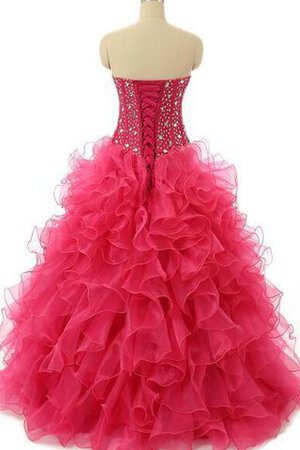 Perlenbesetztes Chiffon Ärmelloses Mini Quinceanera Kleid aus Paillette