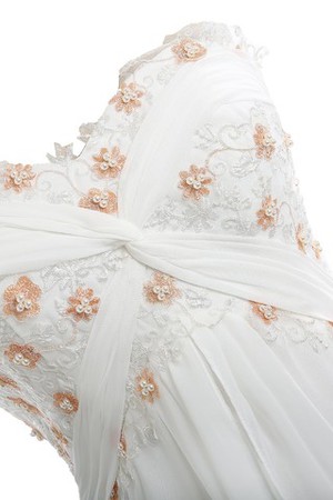 Paillettenbesetztes Seeküste Herz-Ausschnitt Prächtiges Brautkleid aus Spitze
