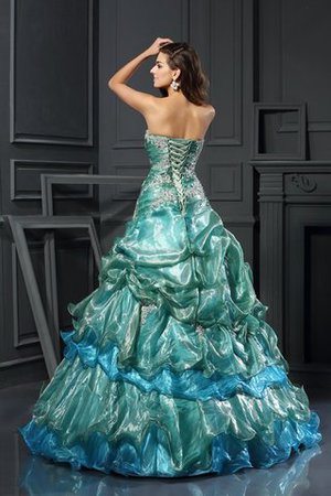 Empire Taille Ärmelloses Tüll Duchesse-Linie Sittsames Quinceanera Kleid