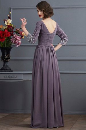 Chiffon Etui Anständiges Bodenlanges Brautmutterkleid mit Reißverschluss