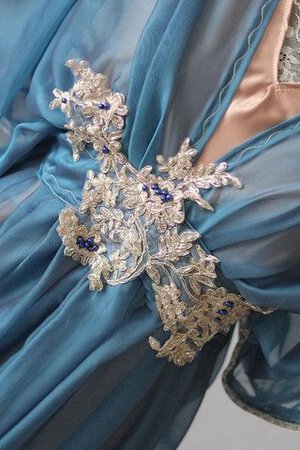 Satin Ewiges Chiffon Brautjungfernkleid für Übergröße mit Plissierungen