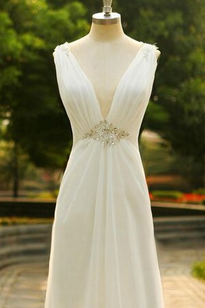Chiffon Meerjungfrau Stil Paillette Bodenlanges Brautkleid mit Bordüre