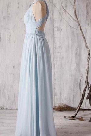 A Linie Anständiges Romantisches Brautjungfernkleid mit kreuz aus Chiffon