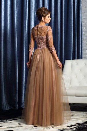 Empire Taille Schaufel-Ausschnitt A-Line Bodenlanges Sittsames Brautmutterkleid