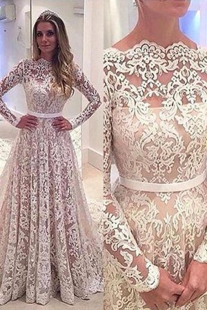 Sie müssen den Chef oder die Kollegen nicht zur Hochzeit einladen 9ce2-i62y6-a-linie-prinzessin-gericht-schleppe-normale-taille-brautkleid-mit-langen-armeln