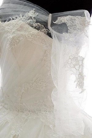 Duchesse-Linie Ewiges Gerüschtes Romantisches Brautkleid mit Rüschen