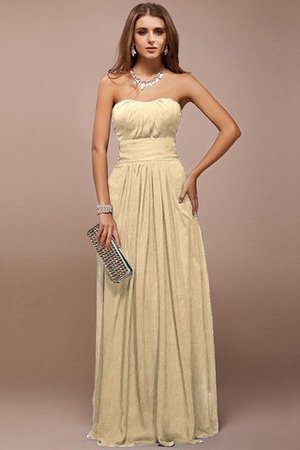 Taft Empire Taille Herz-Ausschnitt Anständiges Brautjungfernkleid mit Rüschen