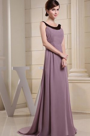 Ärmellos A Linie Gerüschtes Brautmutterkleid aus Chiffon