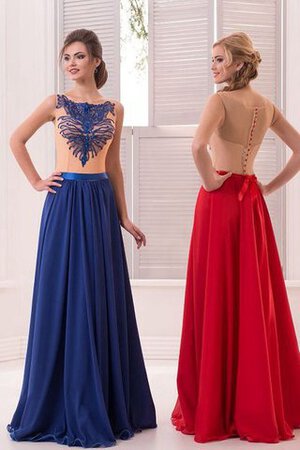 Ärmelloses A-Linie Normale Taille Sweep Zug Bodenlanges Ballkleid