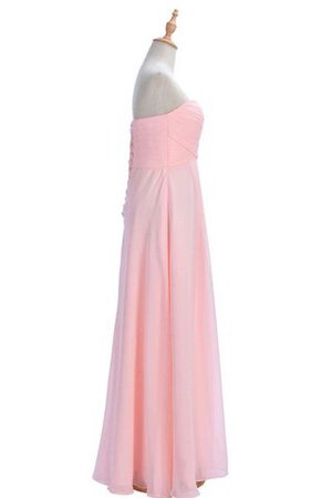 Normale Taille Chiffon Ärmellos Herz-Ausschnitt A-Line Brautjungfernkleid