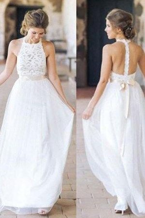 A-Line Hübsch Romantisches Konservatives Brautkleid mit Stickerei