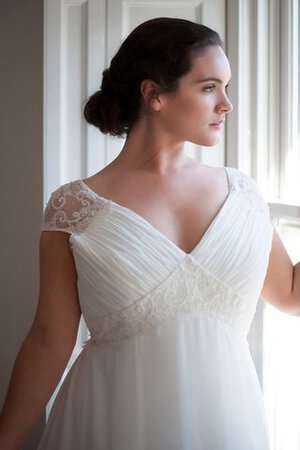 XXL V-Ausschnitt Informelles Schick Einfaches Brautkleid
