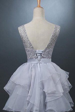 Organza A-Linie Ein Schulter Jugendweihekleid mit Schleife aus Chiffon