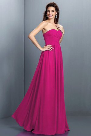 Chiffon Prinzessin A-Line Sittsames Brautjungfernkleid mit natürlicher Taille