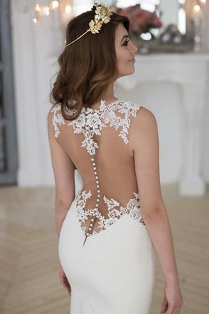 Zukunftsorientierte Tüll Stilvolles Brautkleid mit Stickerei mit Perlen