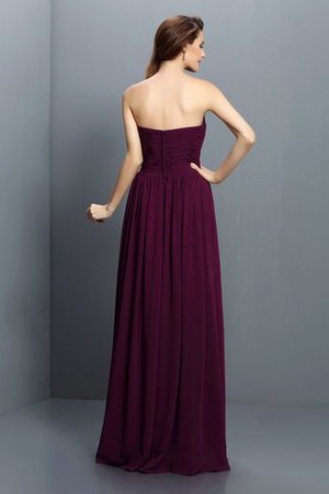 Drapiertes Plissiertes Chiffon Reißverschluss Anständiges Brautjungfernkleid