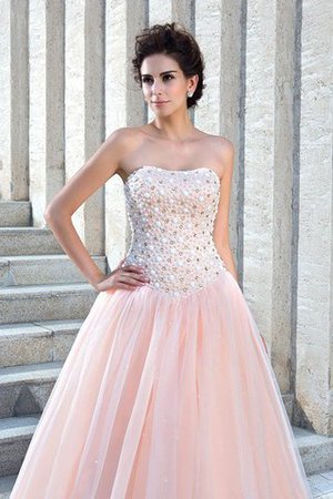 Reißverschluss Satin Trägerlos Ärmelloses Duchesse-Linie Brautkleid