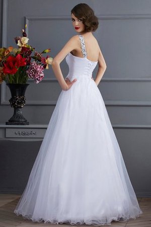 Duchesse-Linie Empire Taille One Schulter Ärmelloses Quinceanera Kleid mit Applike